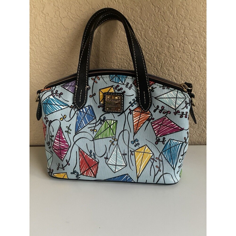 Dooney & Bourke Kite Ruby Mini Bitsy Satchel Multi Color Leather Crossbody